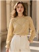 Blusa encaje con volante