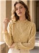 Blusa encaje con volante