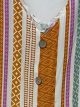 Vestido estampado étnico de tirantes detalle botones
