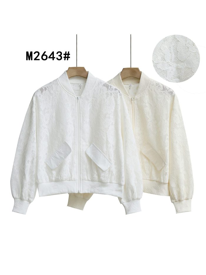 Bomber encaje floral