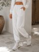Pantalón jogger encaje floral