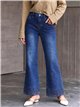 Jeans a gamba larga ricamati