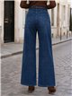 Jeans a gamba larga con cintura intrecciata