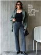 Jeans a gamba dritta con borchie