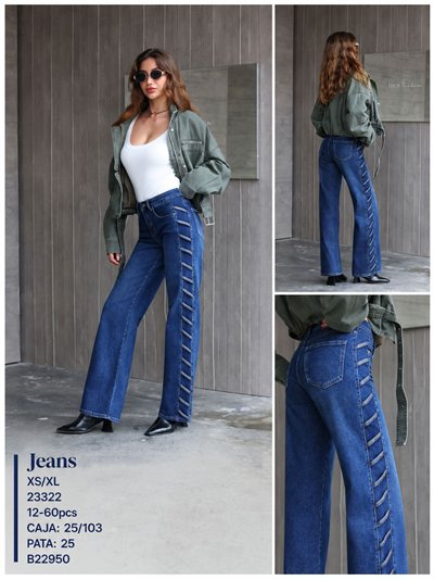 Side braid straight jeans 2