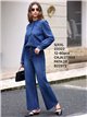 Embroidered bow pocket straight jeans
