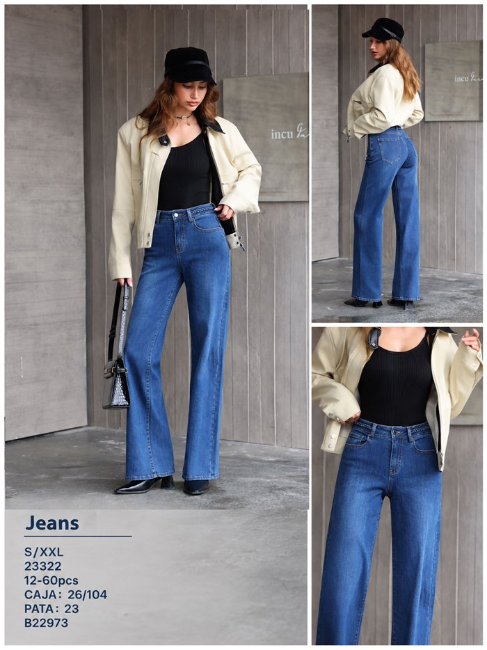 Jeans a gamba dritta con cintura intrecciata