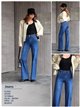 Jeans a gamba dritta con cintura intrecciata