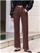 Weit geschnittene Jeans mit besticktem Bund und Ösen