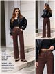 Weit geschnittene Jeans mit besticktem Bund und Ösen