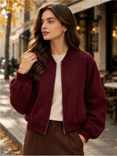 Plain bomber jacket