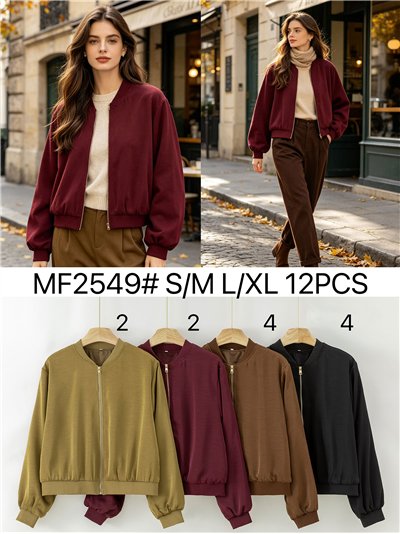 Plain bomber jacket 2