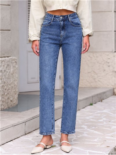 Light-wash straight jeans