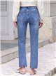 jeans a gamba dritta, lavaggio chiaro