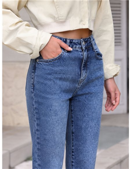jeans a gamba dritta, lavaggio chiaro