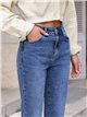 jeans a gamba dritta, lavaggio chiaro