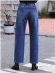 jeans blu a gamba larga