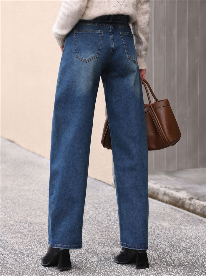 Jeans effetto lavaggio a palloncino
