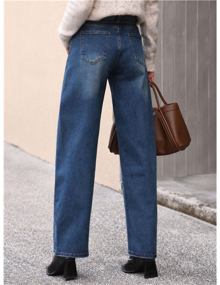 Jeans effetto lavaggio a palloncino