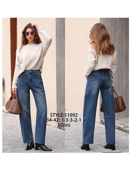 Jeans effetto lavaggio a palloncino
