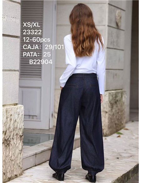 Jeans a palloncino in denim scuro