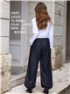 Jeans a palloncino in denim scuro