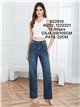 Jeans a vita alta e gamba dritta