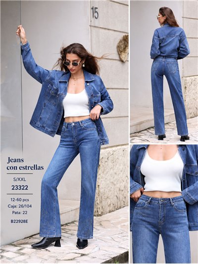Studded star-detail straight jeans 2