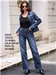 Jeans a vita alta e gamba dritta