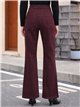 Jeans a gamba larga color bordeaux