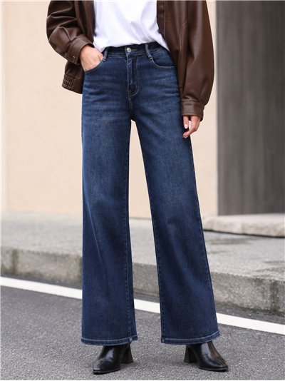 Dark denim flare jeans