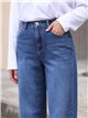 Jeans a gamba larga azzurri