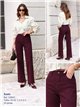 Jeans a gamba dritta color bordeaux