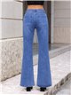Jeans a zampa con lavaggio chiaro
