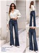 Jeans a zampa blu scuro
