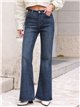Jeans a zampa blu scuro
