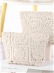 Openwork crochet pouch