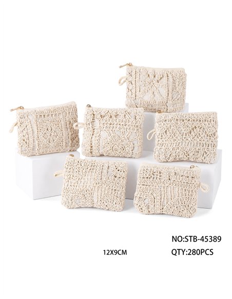 Mini crochet coin pouch
