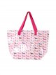 Dachshund print waterproof beach tote