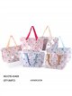 Dachshund print waterproof beach tote