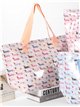 Dachshund print waterproof beach tote