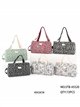 Sac de voyage rembourré à motif floral avec bandoulière