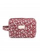 Trousse de toilette rembourrée à imprimé floral