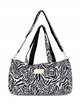 Borsa da viaggio imbottita con stampa animalier
