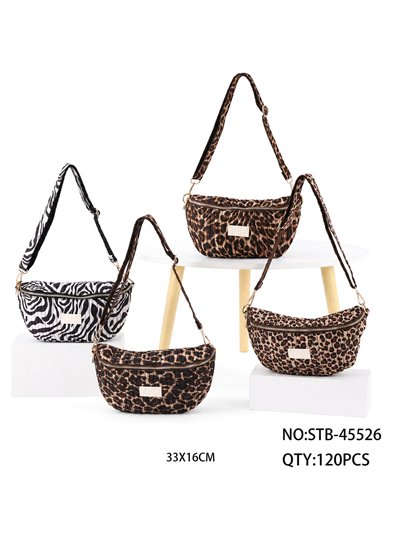 Quilted animal print shoulder bag 2