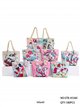 Kids unicorn beach tote with rope handles