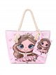 Princess kids beach tote with matching pouch