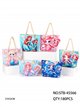 Mermaid kids beach tote with matching pouch