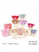 Sac bandoulière licorne pour enfants, en raphia tressé