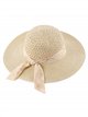 Cappello intrecciato con fiocco metallico